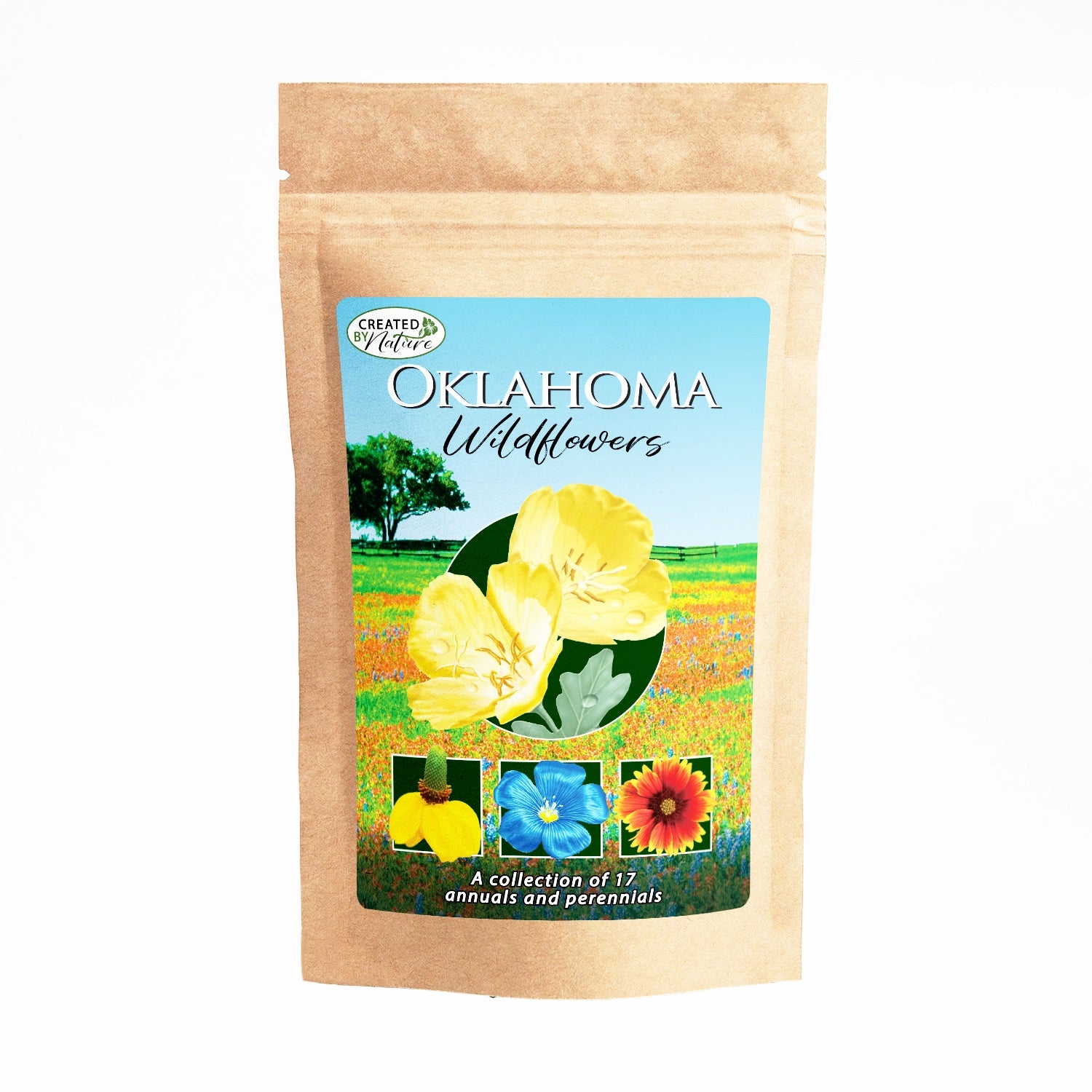 oklahoma wild flower seeds Created By Nature Oklahoma Wildflower Seed Mix, 17 Flower Varieties, 60,000 Seeds