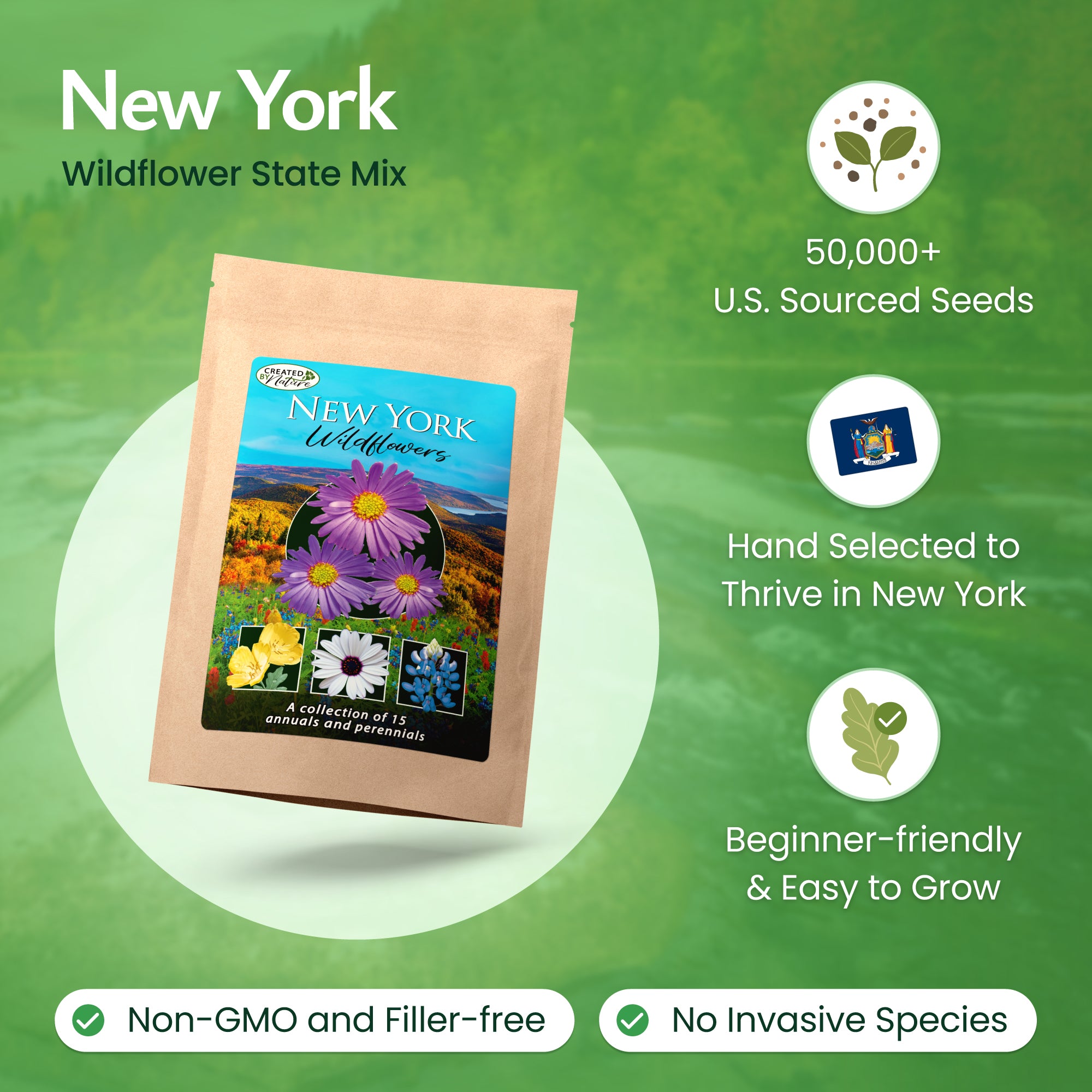 purchase flower seeds New York Wildflower Seed Mix