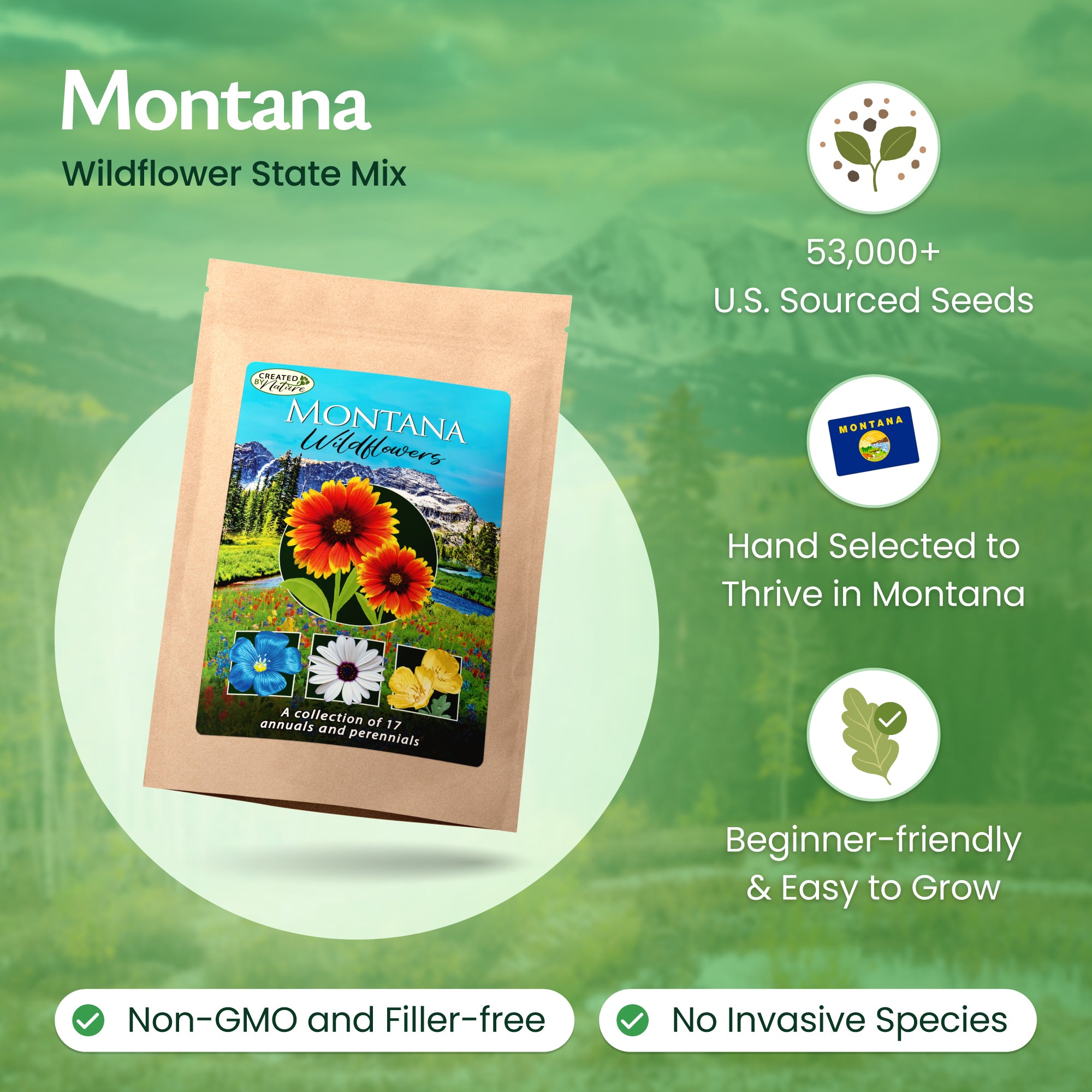 mediterranean wildflower seeds Montana Wildflower Seed Mix