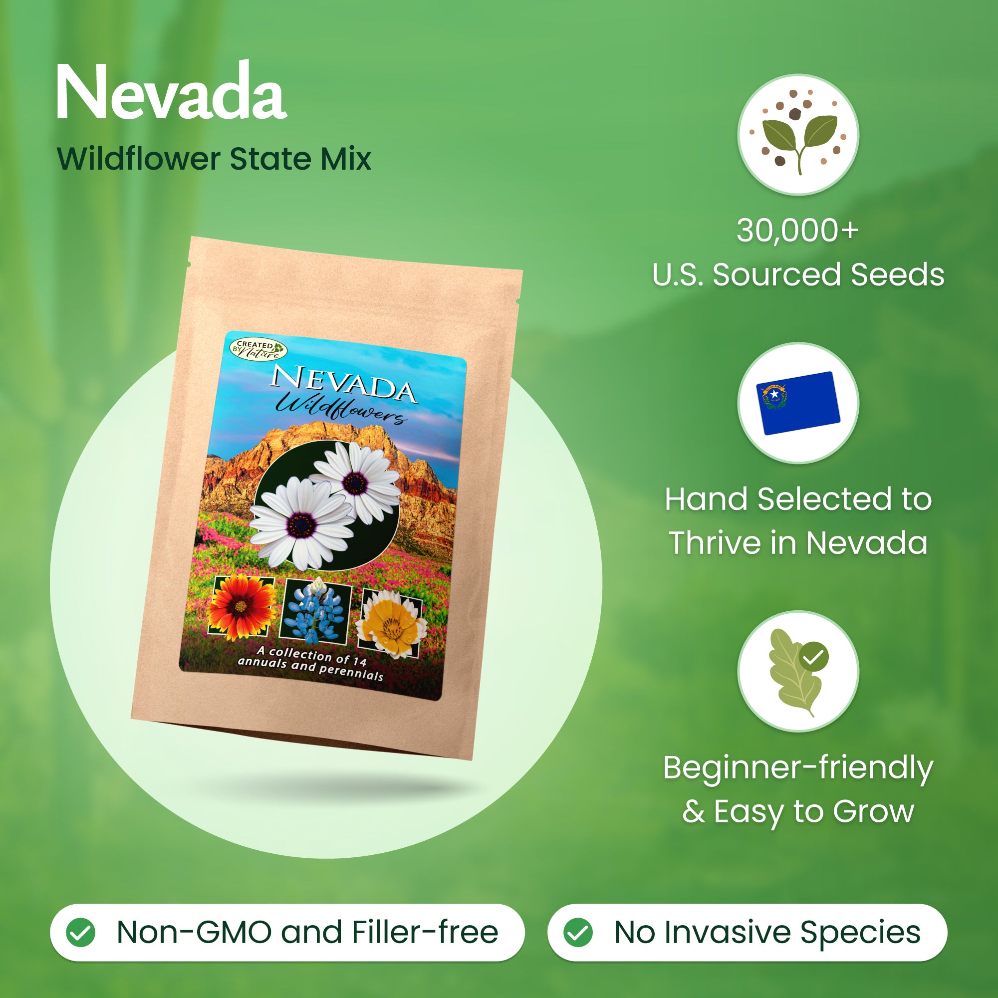Nevada Wildflower Seed Mix | Wildflower Seeds for Nevada
