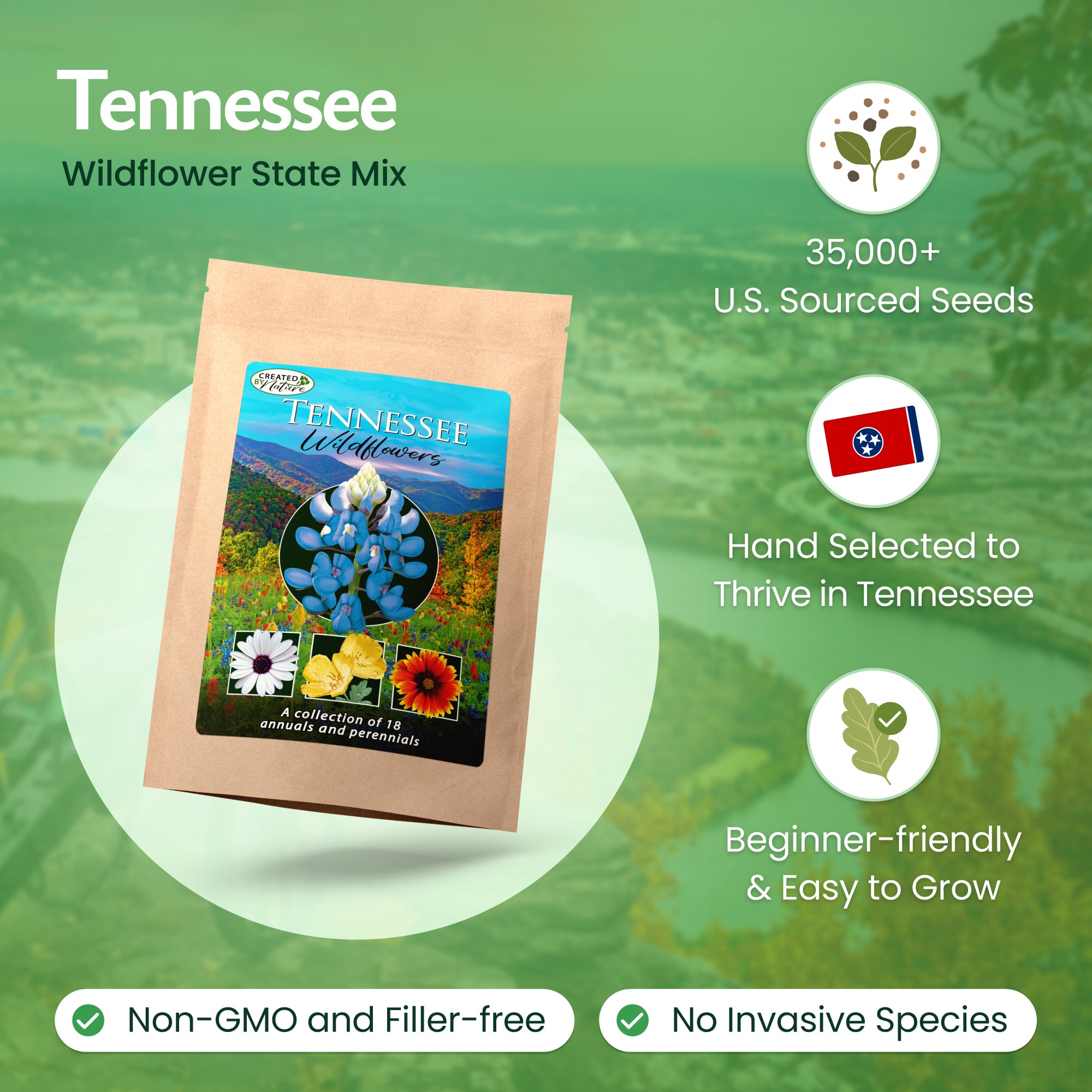 Tennessee Wildflower Seeds - Flower Seed Mix