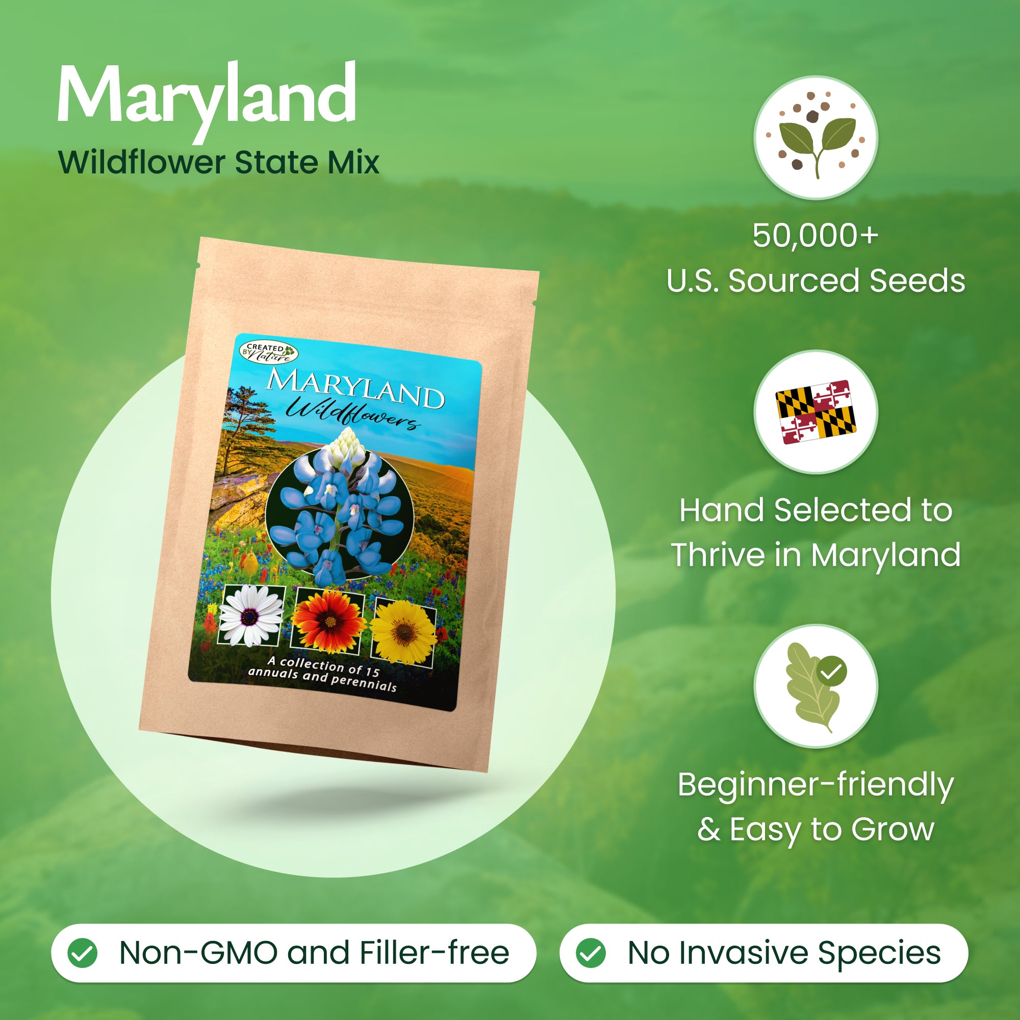 Maryland Wildflower Seed Mix | Wildflower Seeds for Maryland