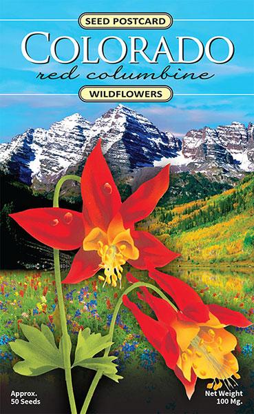 Colorado Red Columbine Seed Packet