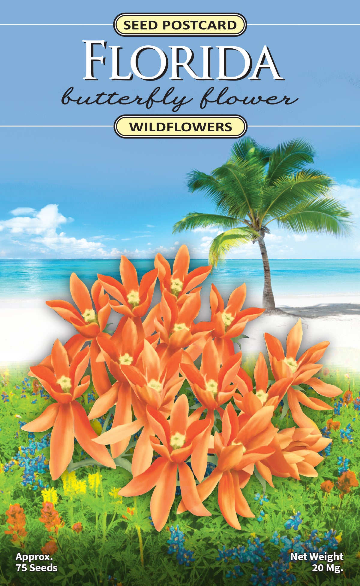 Florida Butterfly flower seed packet