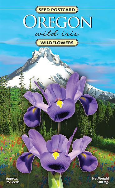 Oregon Wild Iris Wildflower Seed Packet