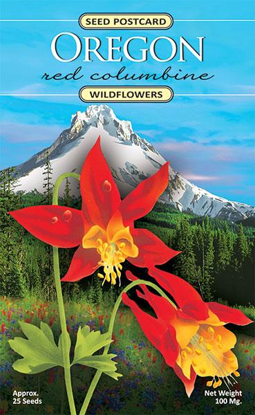 Oregon Red Columbine Seed Packet